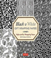 Black And White Gift Wrapping Papers - 6 Sheets