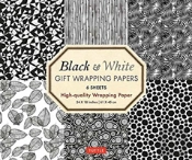 Black And White Gift Wrapping Papers - 6 Sheets