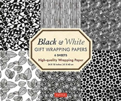 Bertrand.pt - Black And White Gift Wrapping Papers - 6 Sheets