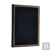 Black Edition Midi Lined Hardcover Journal (Elastic Band Closure)