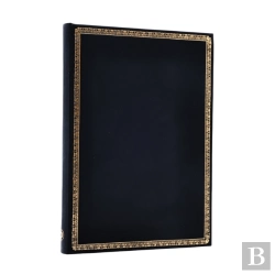 Bertrand.pt - Black Edition Midi Lined Hardcover Journal (Elastic Band Closure)