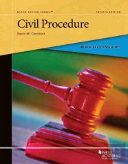 Black Letter Outline On Civil Procedure
