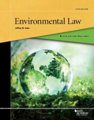 Black Letter Outline On Environmental Law