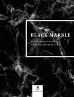 Bertrand.pt - Black Marble Composition Book Wide Ruled 100 Pages
