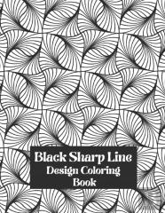 Black Sharp Line Design Coloring Book