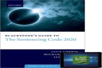 Blackstone'S Guide To The Sentencing Code 2020 Digital Pack