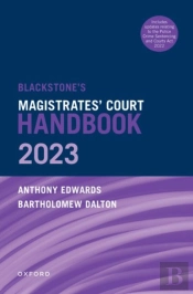 Blackstone'S Magistrates' Court Handbook 2023