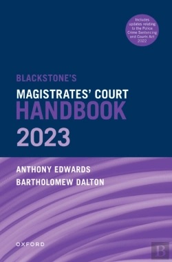 Bertrand.pt - Blackstone'S Magistrates' Court Handbook 2023