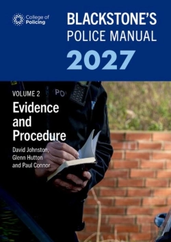 Bertrand.pt - Blackstone'S Police Manual Volume 2: Evidence And Procedure 2027