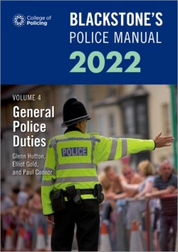 Bertrand.pt - Blackstone'S Police Manuals Volume 4: General Police Duties 2022