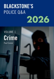 Blackstone'S Police Q&A Volume 1: Crime 2026
