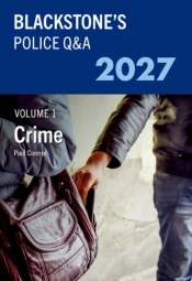 Blackstone'S Police Q&A Volume 1: Crime 2027