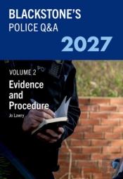 Blackstone'S Police Q&A'S Volume 2: Evidence And Procedure 2027