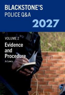 Bertrand.pt - Blackstone'S Police Q&A'S Volume 2: Evidence And Procedure 2027