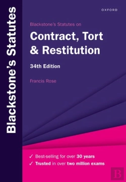 Bertrand.pt - Blackstone'S Statutes On Contract, Tort & Restitution 34e