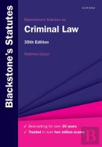 Blackstone'S Statutes On Criminal Law