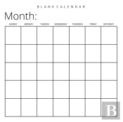 Blank Calendar