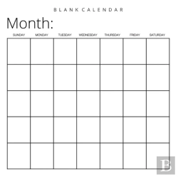 Bertrand.pt - Blank Calendar