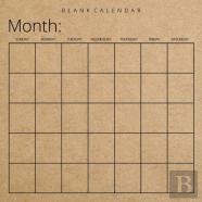 Blank Calendar