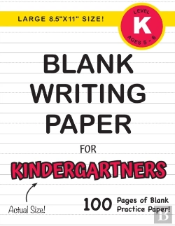 Bertrand.pt - Blank Writing Paper For Kindergartners (Large 8.5x11 Size!)