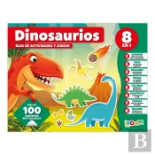 Bloc De Actividades Y Juegos 8 En 1 Dinosaurios
