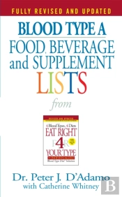 Blood Type A  Food, Beverage And Supplement Lists