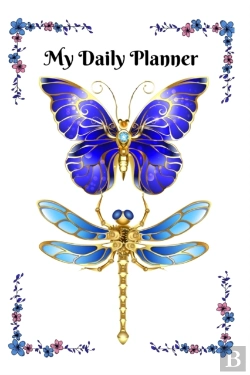 Bertrand.pt - Blue And Gold Butterfly And Dragonfly Planner