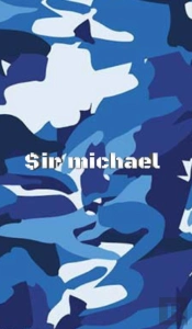 Blue Camouflage Sir Michael Creative Journal