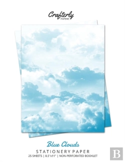 Bertrand.pt - Blue Clouds Stationery Paper