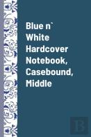 Blue N` White Hardcover Notebook, Casebound, Middle, Pack Of 1