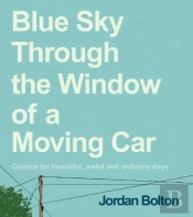 Blue Sky Through The Window Of A Moving Car