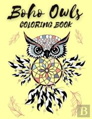 Boho Owls Coloring Book