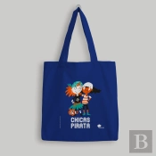 Bolsa De Tela Chicas Pirata - Azul