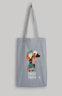 Bolsa De Tela Chicas Pirata - Gris