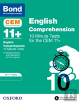 Bond 11+ Cem English Comprehension 10 Minute Tests: Ready For The 2026 Cambridge Select Insight Exam