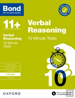 Bertrand.pt - Bond 11+: Verbal Reasoning 10 Minute Tests With Answer Support 8-9 Years (For Gl Assessment & Other 11 Plus Exams)