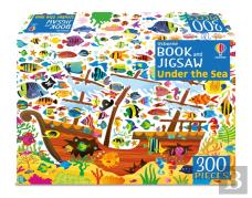 Book And Jigsaw Under The Sea