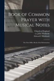 Book Of Common Prayer With Musical Notes