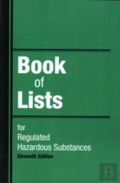 Book Of Lists For Regulated Hazardous Substances