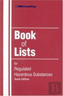 Book Of Lists For Regulated Hazardous Substances