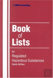 Book Of Lists For Regulated Hazardous Substances