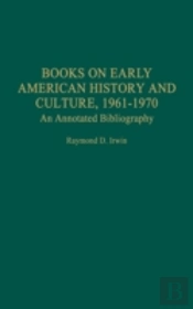 Books On Early American History And Culture, 1961-1970