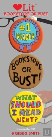 Bookstore Or Bust 3 Badge Set