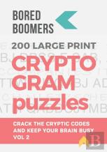 Bored Boomers 200 Large Print Cryptogram Puzzles