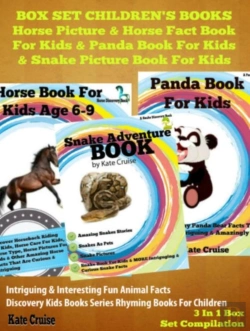Bertrand.pt - Box Set Children'S Books: Horse Picture & Horse Fact Book For Kids & Panda Book For Kids & Snake Picture Book For Kids