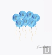 Boy Baby Shower Guest Book (Hardback)