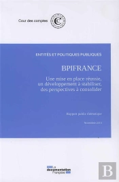 Bpifrance : Une Mise En Place Réussie, Un Développement À Stabiliser, Des Perspectives Financières À Consolider