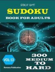 Brain Game Sudoku Book For Adults