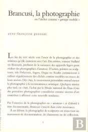 Brancusi,La Photographie Ou L'Atelier Comme 'Groupe Mobile'