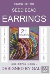 Brick Stitch Seed Bead Earrings. Colorin